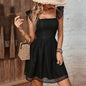 Summer Hollow Backless Sling Dress