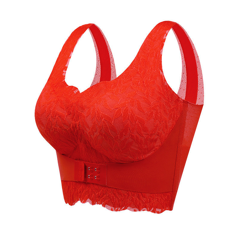 Gathered Without Trace Front Closure Underwired Bra