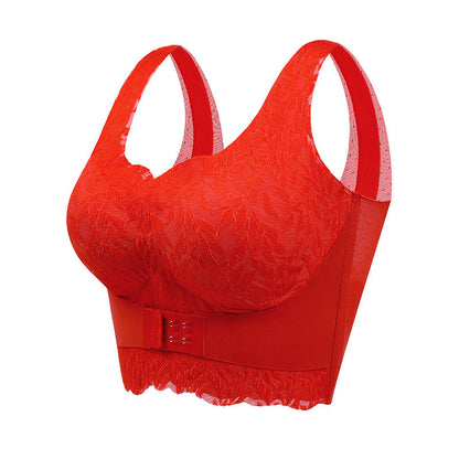Gathered Without Trace Front Closure Underwired Bra