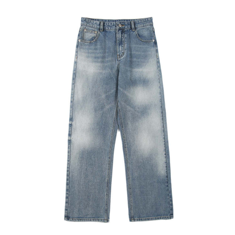 Retro Fashion And Personalized Straight Jeans For Men