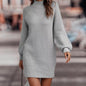 Turtleneck Sweater Women's Long Sleeve Knitwear Dress Women's Clothing