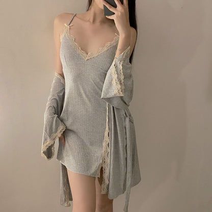 Women's Lace Versatile Modal Pajama Set