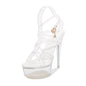 Fashion Runway Catwalk Car Model Crystal High Heels