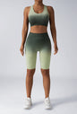 Workout Sets For Women 2 Piece Seamless  Crop Tank High Waist Shorts Yoga Outfits,Workout Outfits For Women 2 Piece Seamless Sport Bra High Waist Yoga Leggings Sets