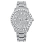 Fashionable Large Dial Full Diamond Watch
