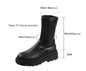 Thin High Barrel Stretch Boots Knight Korean Wedge