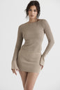 Solid Color Knitted Top Women's Long-sleeved Bottoming Sweater