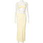 Women's Twist Braid Off-shoulder Tube Top Top Suit