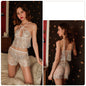 Lace Pajama backless home clothes