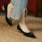 Retro Thick-heeled Low-heeled Single Shoes Women