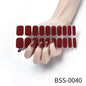 Gel Nail Stickers Pure Color UV Semi-curing Phototherapy