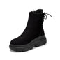Platform rear lace-up Martin boots