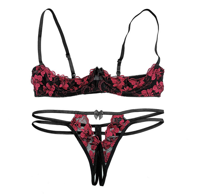 French sexy underwire bra set