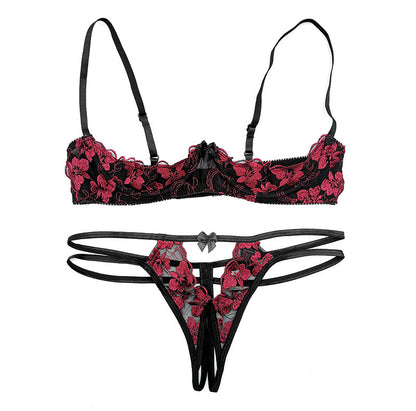 French sexy underwire bra set