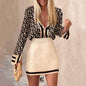 Two-piece New Shirt Fashion Casual Bag Hip Skirt Suit