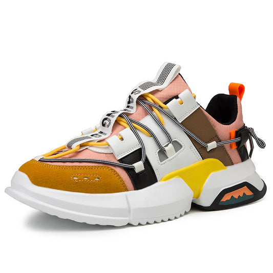 Retro fashion sports casual shoes men's stitching