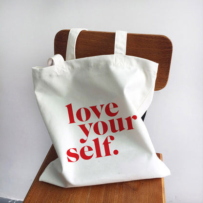 Women's Handbag Canvas Tote Printed Shopping Bag