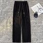Men's Summer Thin Loose Straight Drooping Texture Pants