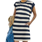 Summer New Hot Striped Women's Sexy Striped Vest Dress