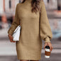 Turtleneck Sweater Women's Long Sleeve Knitwear Dress Women's Clothing