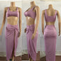 Women's Solid Color Tube Top Dress