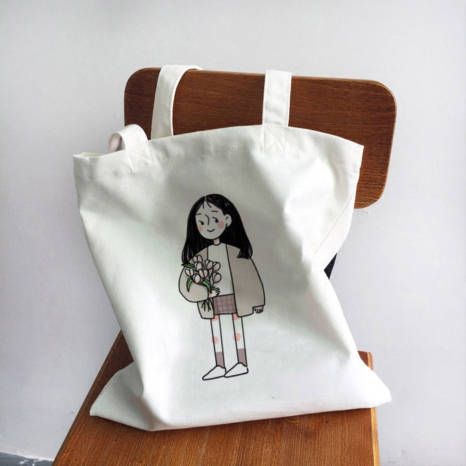 Women's Handbag Canvas Tote Printed Shopping Bag