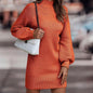 Turtleneck Sweater Women's Long Sleeve Knitwear Dress Women's Clothing