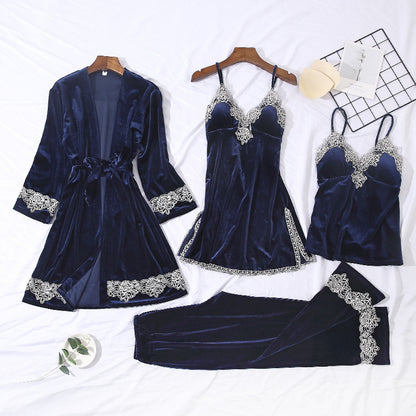 New sexy lace lace pajamas