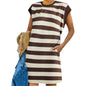 Summer New Hot Striped Women's Sexy Striped Vest Dress