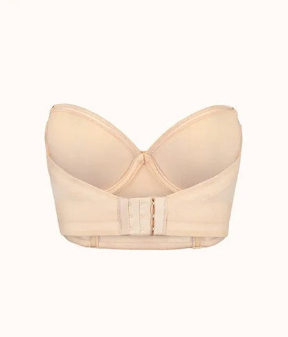 Backless Tube Top Low Back With Strap Bra