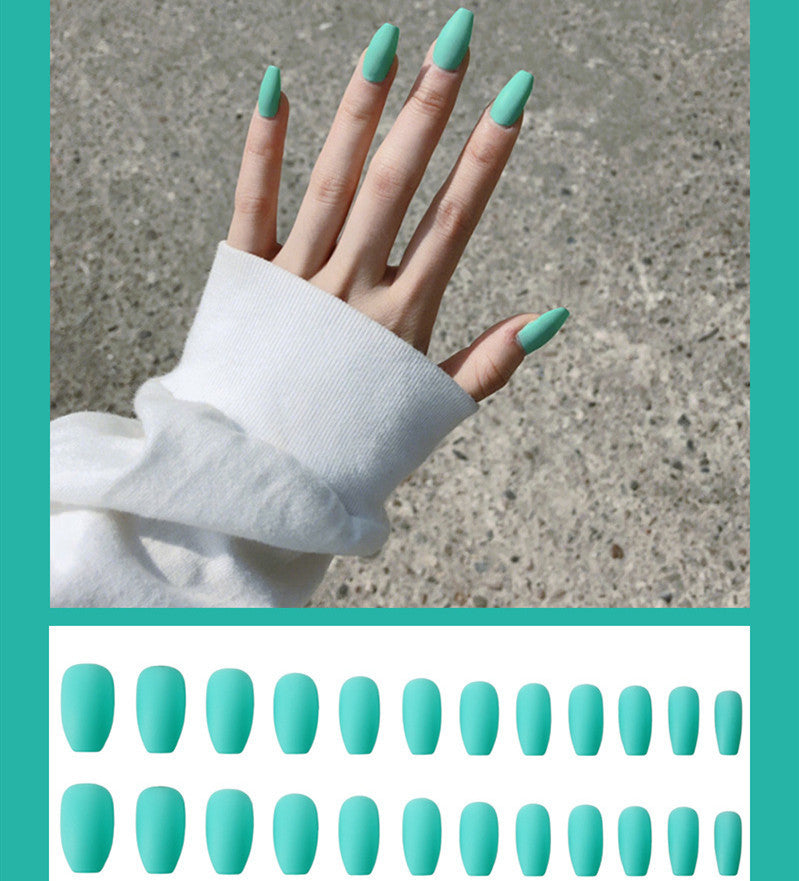 Frosted ballet  nails