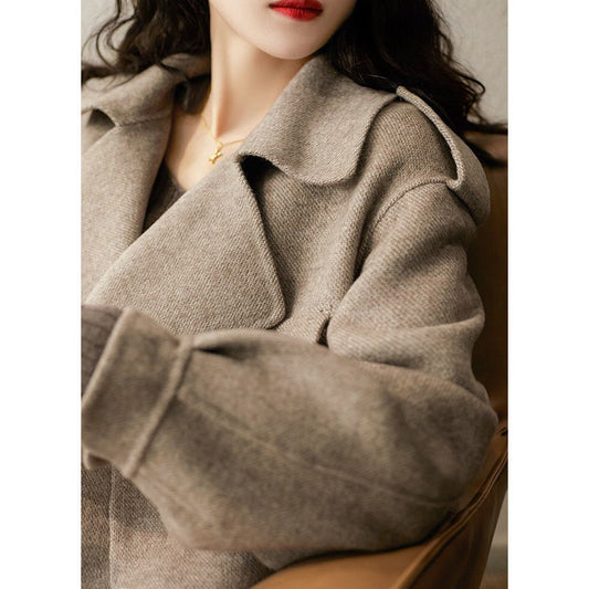 Woolen Suit Women's British Style Autumn And Winter Small Loose-fitting Short Coat