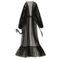 Women's Perspective Mesh Long Dress Pajamas