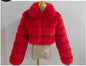Lapel Imitation Fox Fur Long Sleeve Stitching Women's Light Luxury