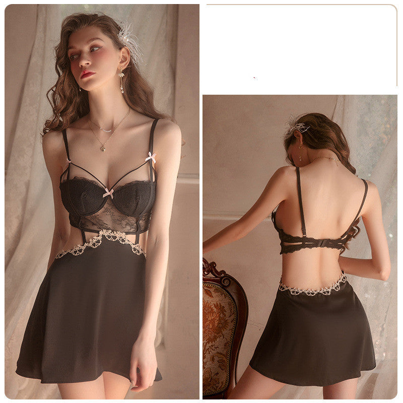 Backless Lace See-Through Pajama Breast Pad