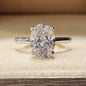 Zircon Oval Women's Light Ring Luxury