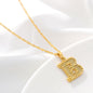 Gold Initial Letter Alphabet Name Necklaces