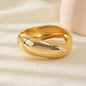 Personalized Hammered Irregular Gold Bracelet For Women