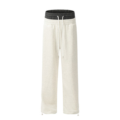 Double Waist Design Casual Pants For Men