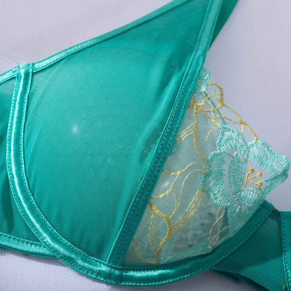 Women's Fashion Bra Set Embroidery