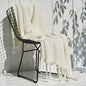 Solid Color Nordic Sofa Office Leisure Blanket Knitted Tassel