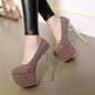 16CM Hate Tiangao Nightclub Stiletto All-match Night Pu High Heels