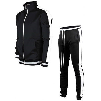 Sports Men's Sweater Casual Stand Collar Long Sleeve Clothes