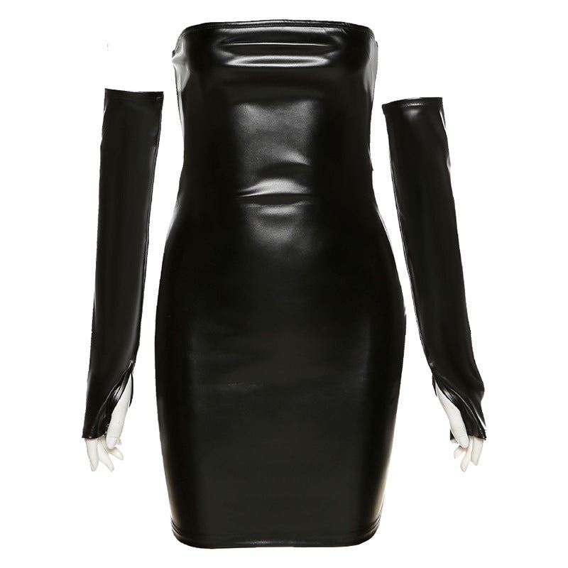 Women's New Fashion Design Off-neck Sheath Dress