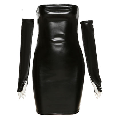 Women's New Fashion Design Off-neck Sheath Dress