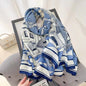 Cotton And Linen Scarf Thin And Silky Shawl Travel Sun-proof Beach Towel For Women