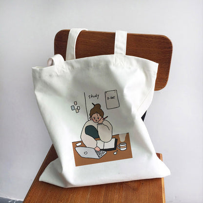Women's Handbag Canvas Tote Printed Shopping Bag