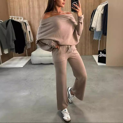 Temperament Commute Women's Solid Color Fashion Casual Two-piece Suit