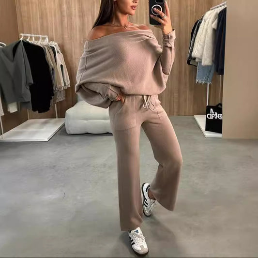 Temperament Commute Women's Solid Color Fashion Casual Two-piece Suit