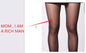 Silk Panties Flocking Pantyhose With Letters